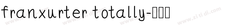 franxurter totally字体转换